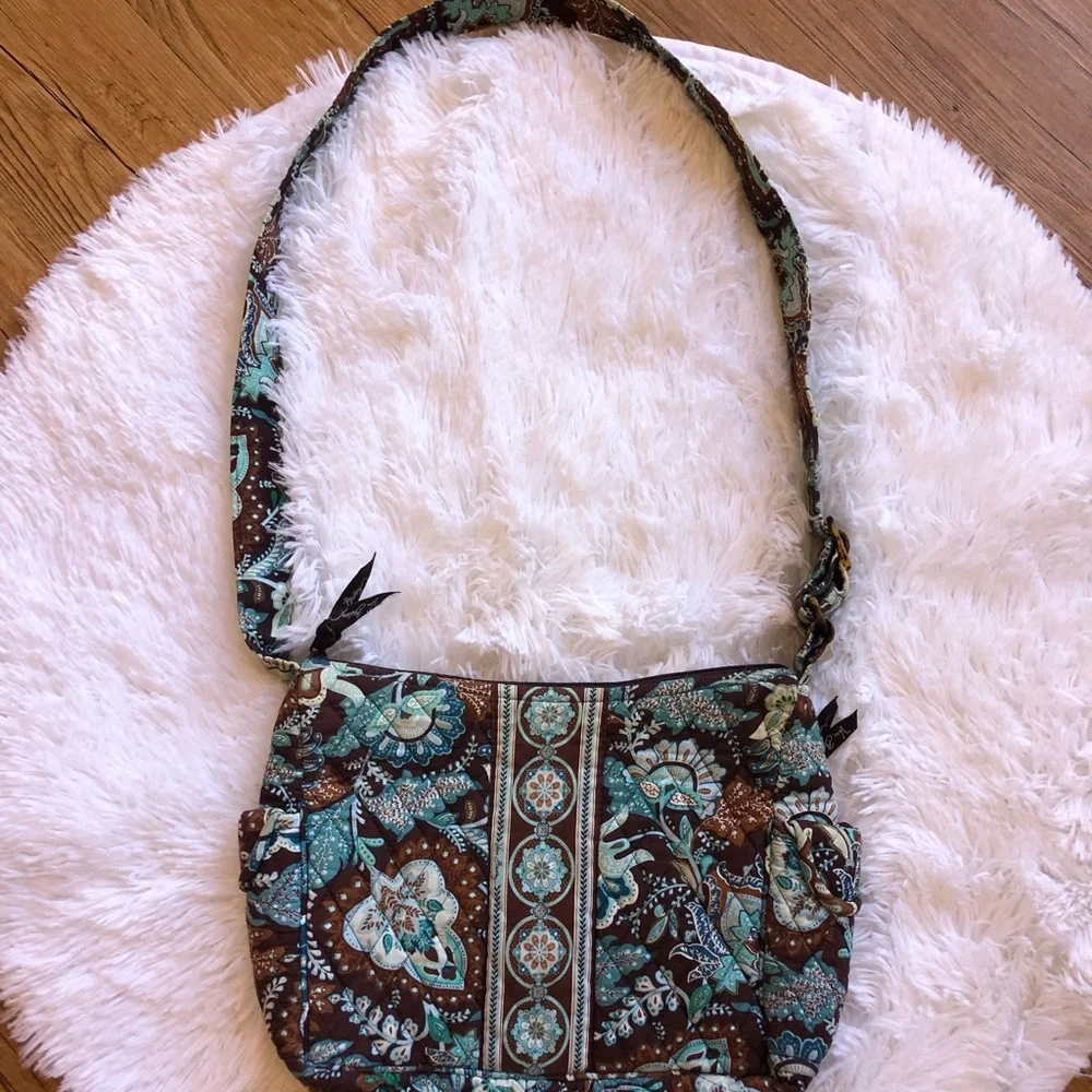 Vera Bradley Java Blue Shoulder/Crossbody Bag - Picture 5 of 12